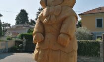 Ecco le statue in legno di via Tovo