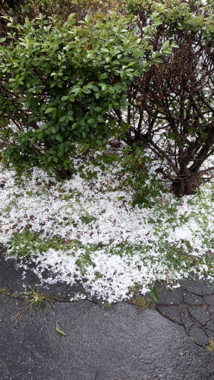 Violenta grandinata su Saronno