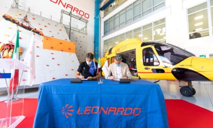 Siglato l'accordo fra Leonardo e il Soccorso Alpino: altri tre anni di collaborazione
