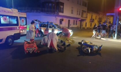 Scontro auto-moto nella notte a Castellanza