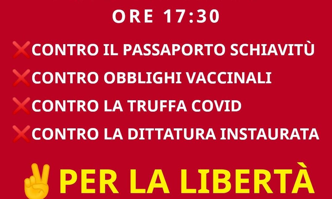 Contro il Green Pass, gli obblighi vaccinali e la “truffa Covid”: manifestazioni a Varese e Busto