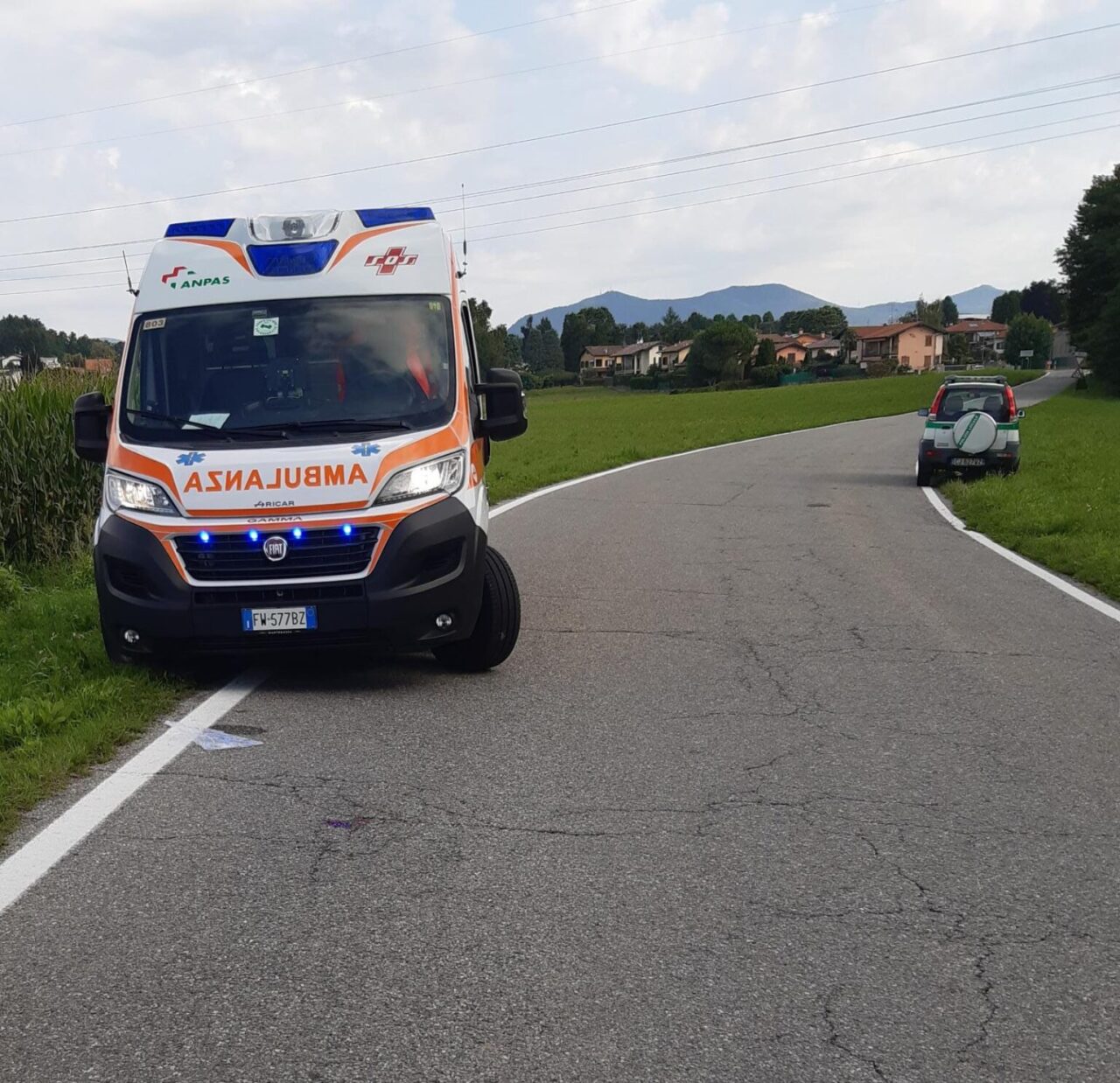 Incidente in bici, muore un anziano di Malnate