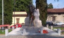 I combattenti e reduci restaurano il monumento dei caduti di Abbiate