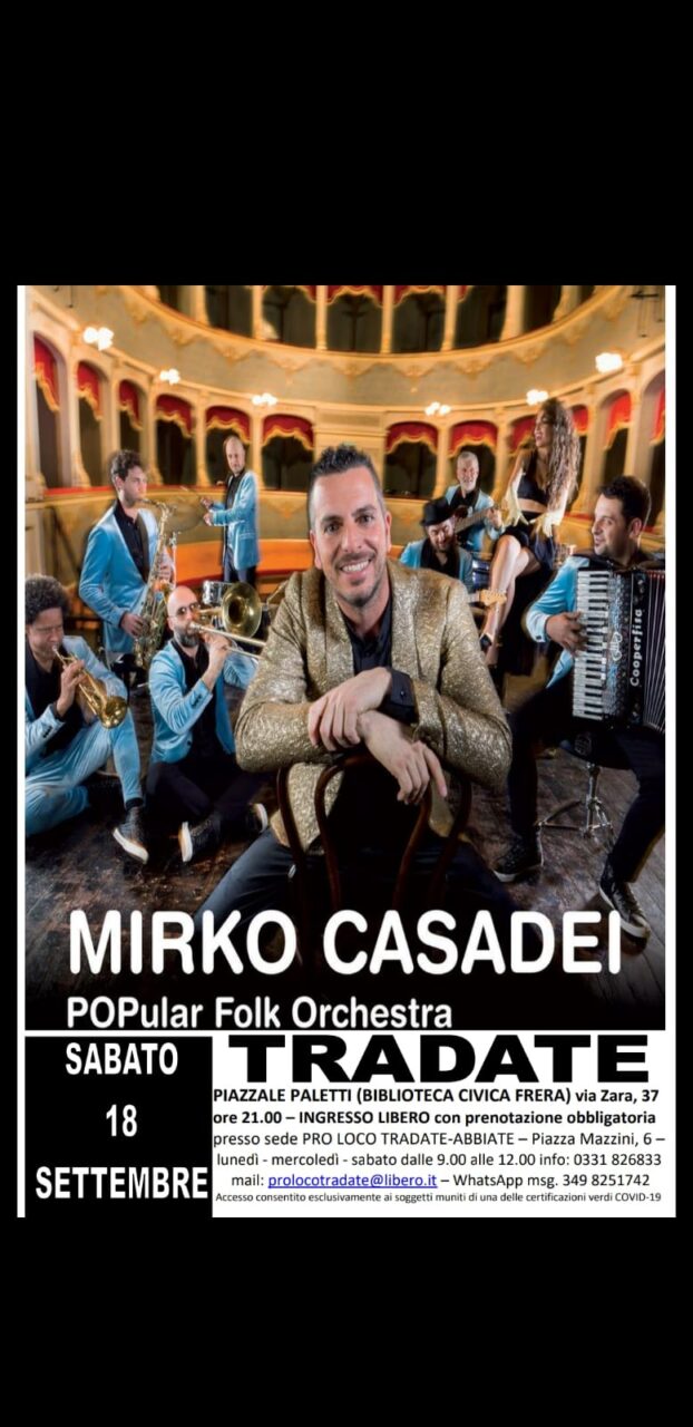 Mirko Casadei torna in città per il 50esimo della Pro loco
