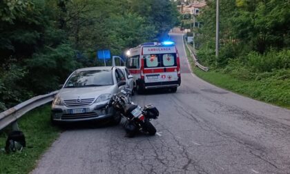 Scontro tra un'auto e un'Harley Davidson, ferito un 52enne