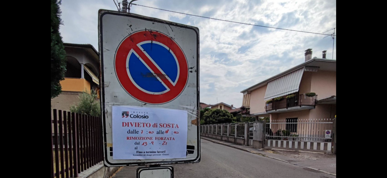 Cantiere in via Marconi a Solaro