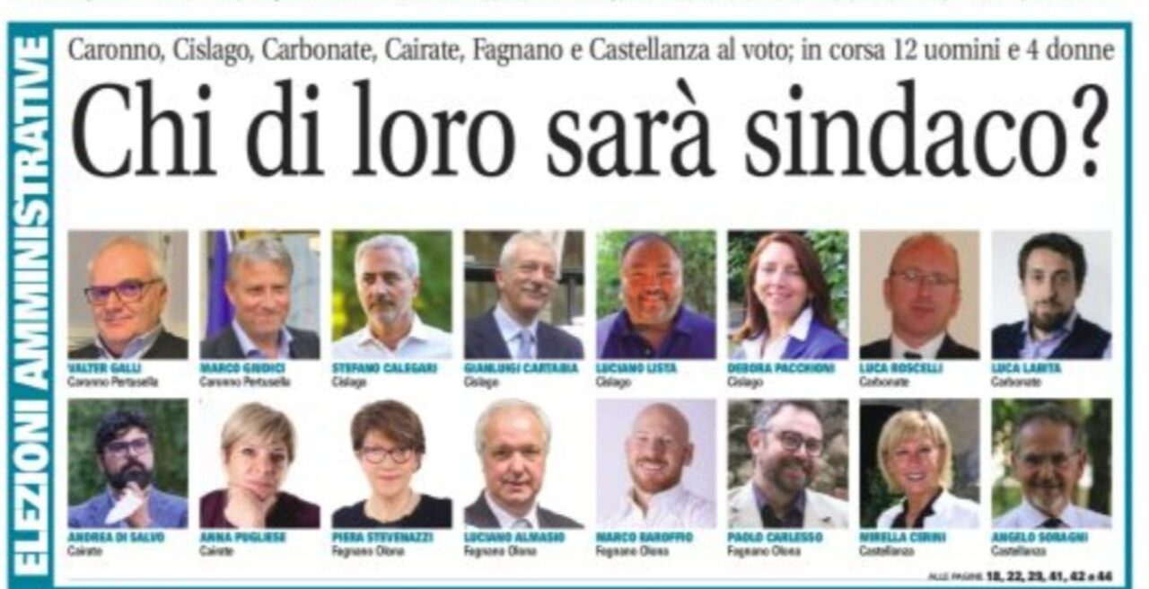 Elezioni comunali 2021: su La Settimana nomi e volti di tutti i candidati in corsa