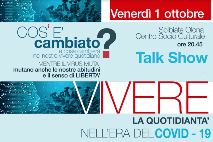L’impatto del virus sulla vita quotidiana: talk show a Solbiate Olona