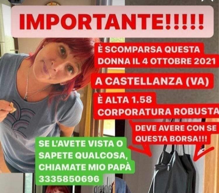 Continuano le ricerche della donna dispersa a Castellanza