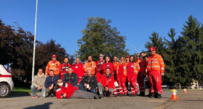 Corso di guida sicura per 14 volontari della Croce rossa