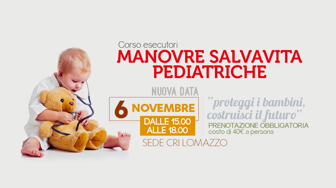Corso di manovre salvavita pediatriche con la CRI di Lomazzo