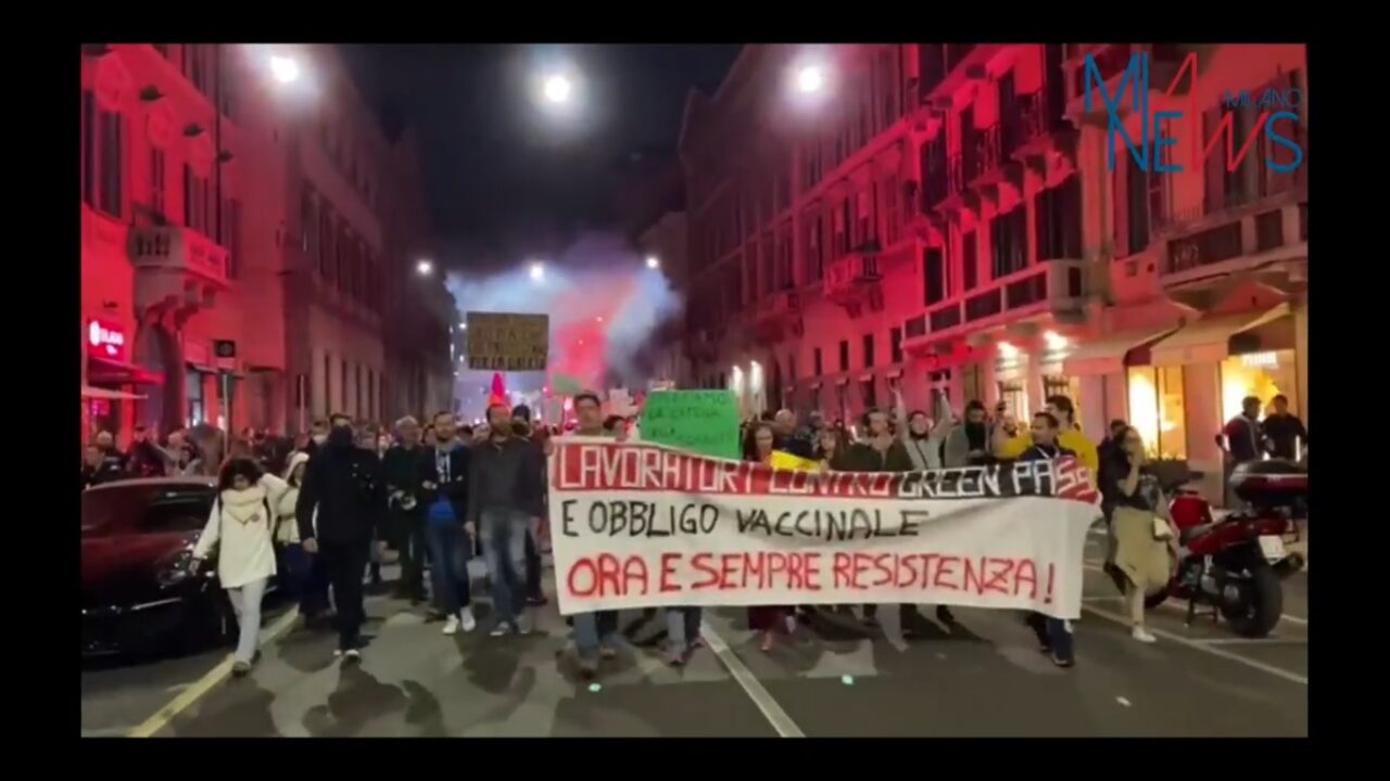 Scontri alla manifestazione No Green Pass, perquisizioni anche nelle case dei Telos