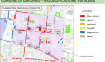 Via Roma a Saronno, pronto il nuovo piano parcheggi