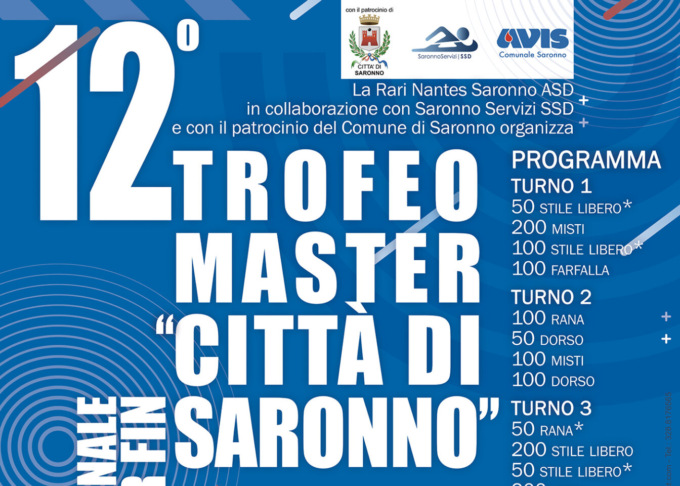 Tutti in vasca: torna il Master Città di Saronno