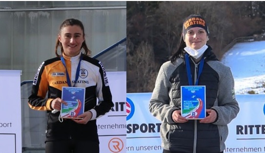 Due campionesse italiane sui pattini