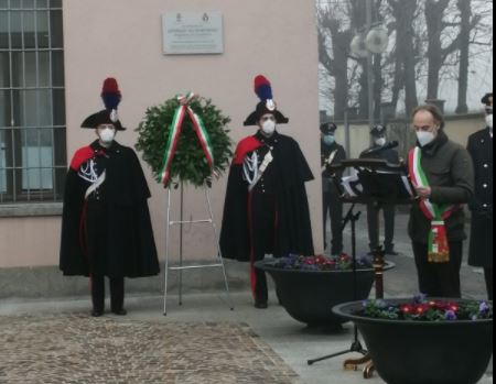 Inaugurata la targa in ricordo del Brigadiere Illuminoso al Municipio di Gerenzano