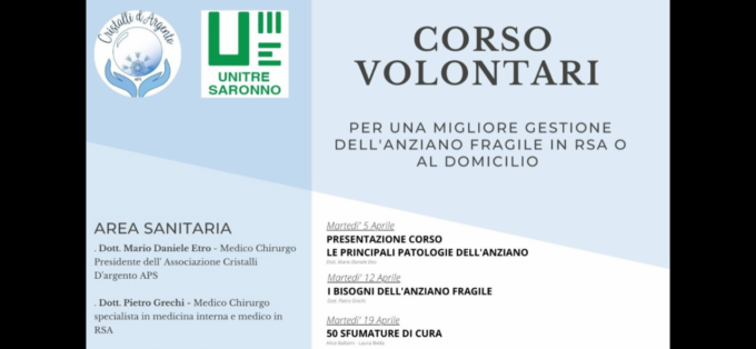 Corso per i volontari con Cristalli d’argento