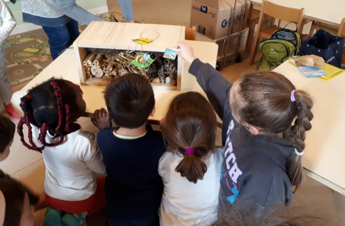 Hotel per insetti nelle scuole tradatesi grazie al progetto di AstroNatura sostenuto da Bper Banca