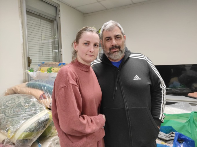 Khrystyna e Massimo, da Rovello all’Ucraina per portare cibo e vestiti a chi scappa dalla guerra