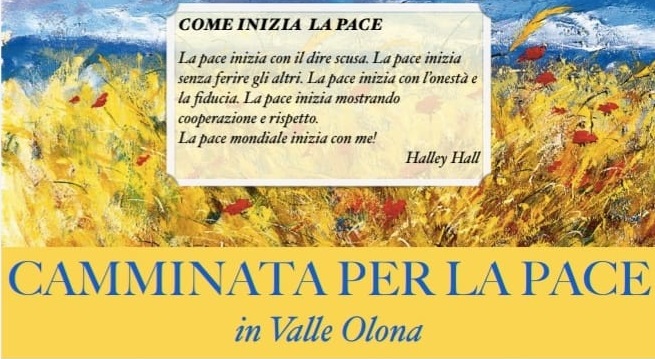Camminata in Valle  per la pace