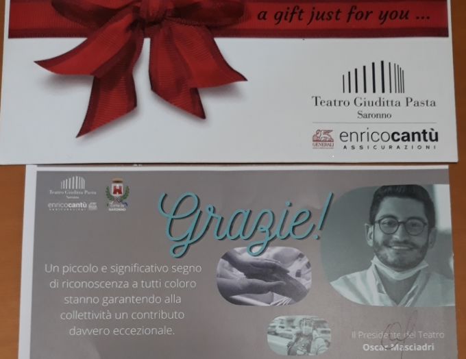 Biglietti di teatro in regalo per i dipendenti dell’Ospedale di Saronno
