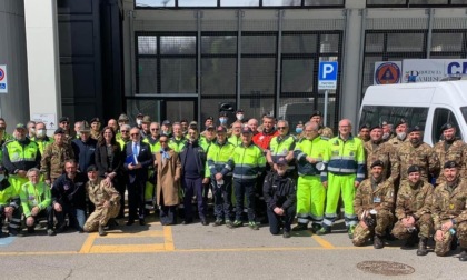 La Protezione civile ha festeggiato la fine dell'emergenza sanitaria