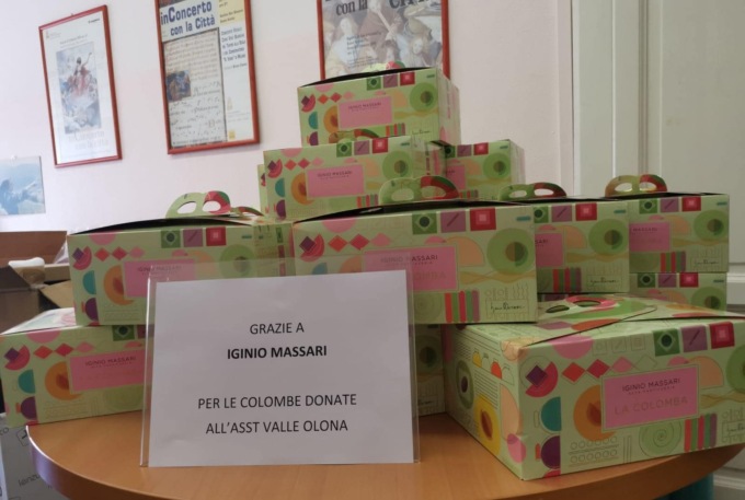 Le colombe di Iginio Massari per ringraziare gli operatori sanitari
