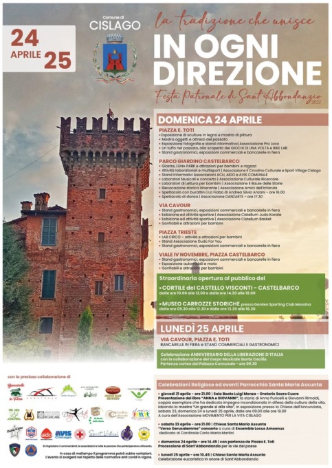 Cislago, torna la festa di Sant’Abbondanzio