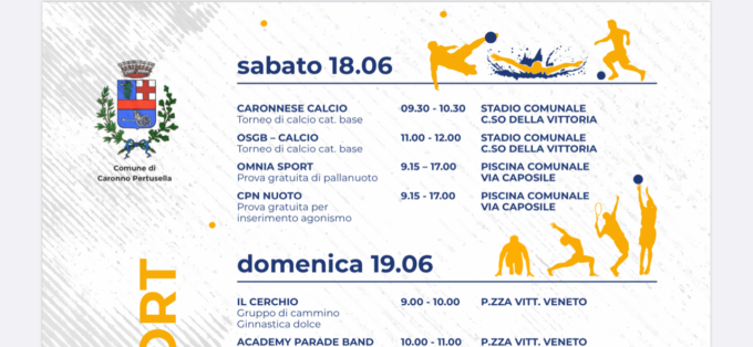 Festa dello sport a Caronno Pertusella