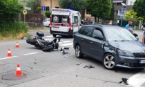 Incidente auto-moto, codice giallo a Castellanza