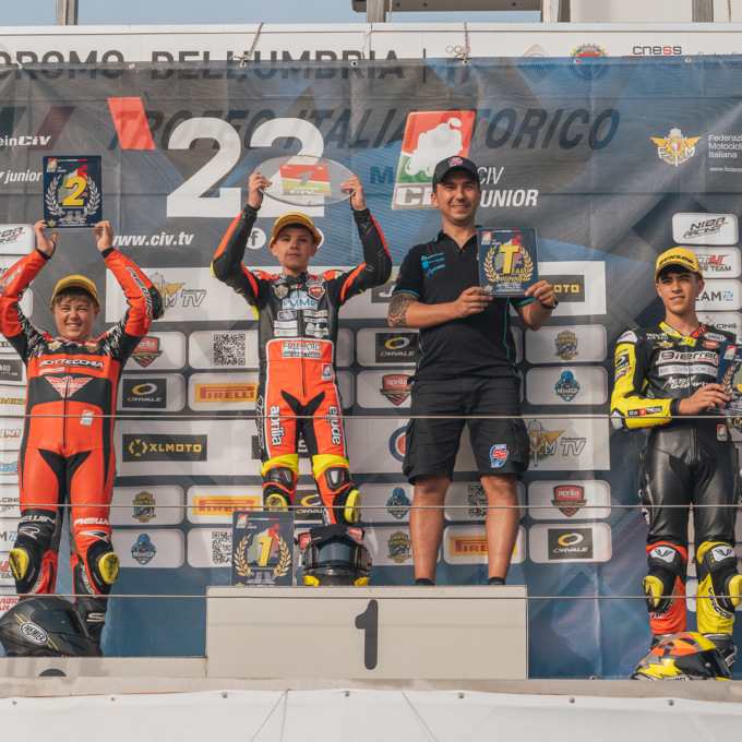 Gerenzano, il motociclista Valentino continua a vincere