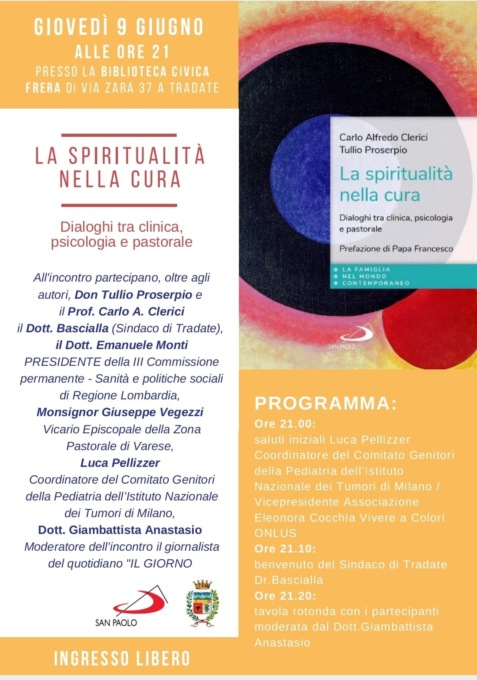 “La spiritualità nella cura” la presentazione del libro di don Tullio e del professor Clerici in Frera