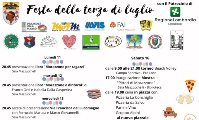 Morazzone in festa per la Terza di Luglio