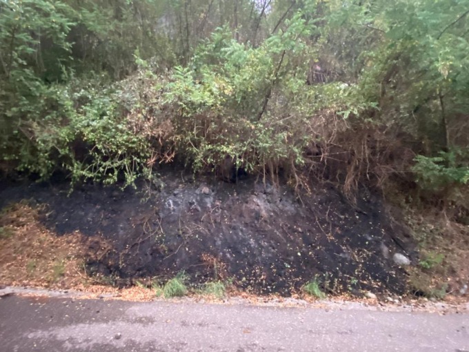 Incendio all’alba a Castiglione Olona
