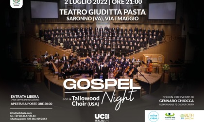 Gospel Night con la Tallowood Choir al teatro Giuditta Pasta