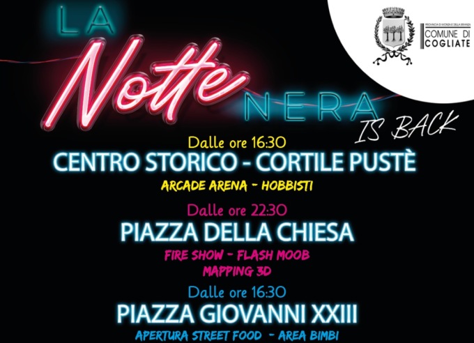 Torna la Notte Nera a Cogliate