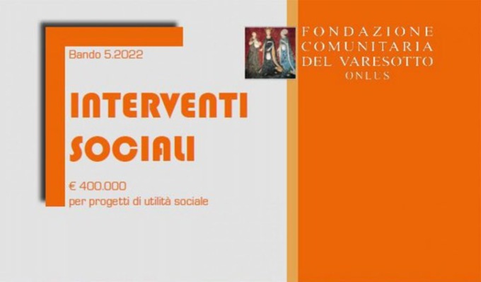 Mezzo milione di euro per 60 progetti: ora “caccia” alle donazioni