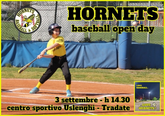 Ritorno sul diamante: sabato l’open day degli Hornets