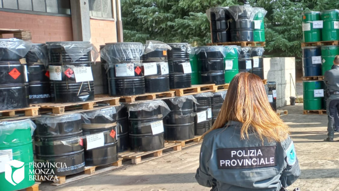 Cogliate, maxi sequestro di rifiuti pericolosi