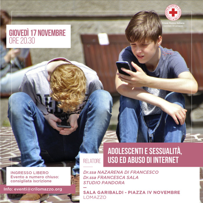 Adolescenza e sessualità proseguono gli incontri con la Cri