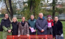 Insieme contro la violenza sulla donne, una panchina rossa al parco Carducci di Olgiate Olona