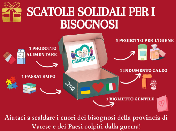 Tornano le “Scatole Solidali” per il Natale di Casaringhio