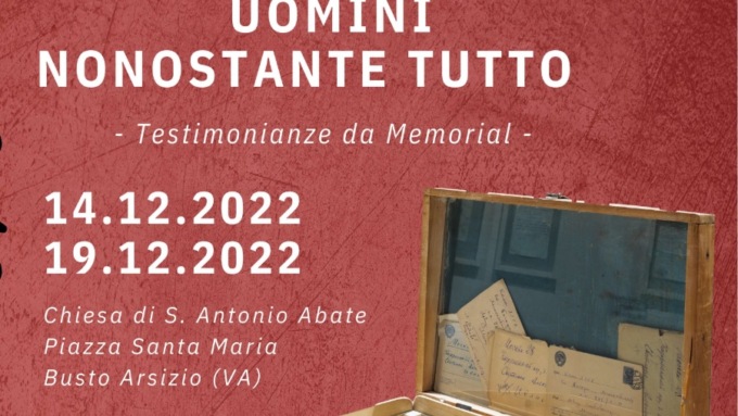 A Busto la mostra “Uomini nonostante tutto. Testimonianze da Memorial”