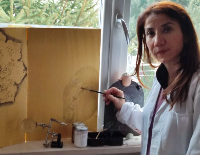 L’opera d’arte della prof di Mozzate in mostra a Londra