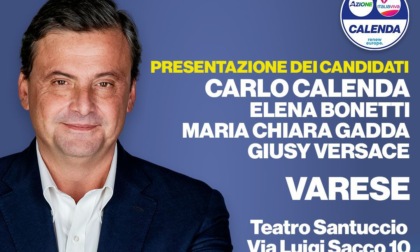 Carlo Calenda a Varese per le elezioni regionali