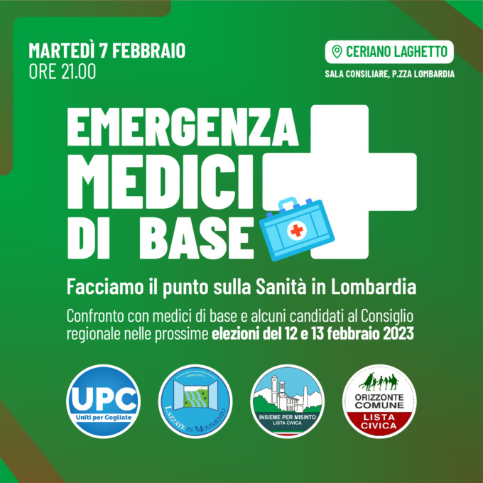 Emergenza medici di base: “Una priorità per chi governerà la Lombardia”