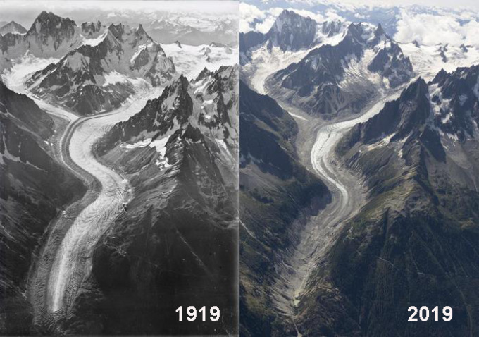 Serata al Grassi col GAT sul riscaldamento climatico e il ritiro dei ghiacciai