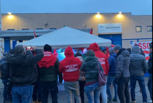 Il Partito comunista a sostegno dei lavoratori della Suominen