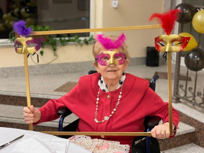 Festa di Carnevale speciale in casa di riposo