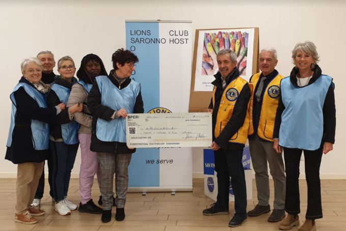 Il Lions Club Saronno dona 1.200 euro alla San Vincenzo